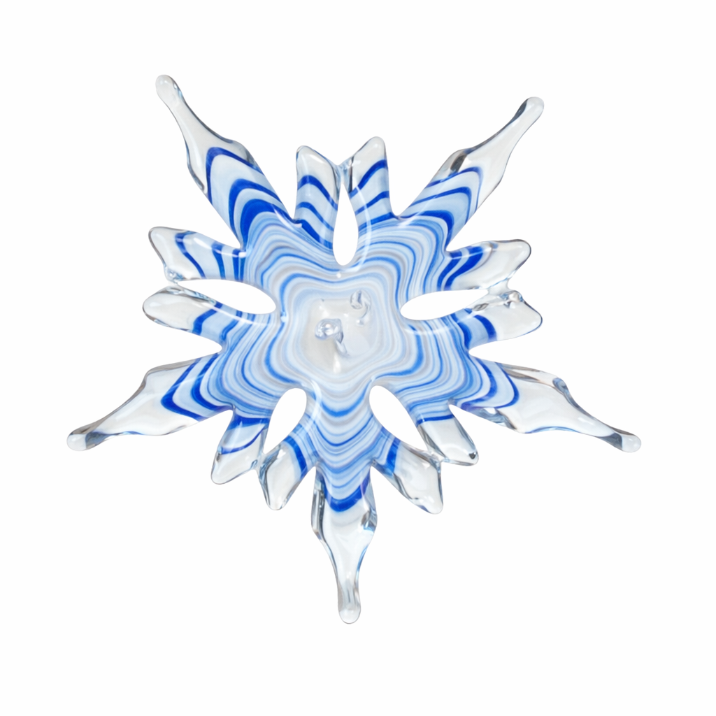 Flocon Beauté hivernale - verre soufflé