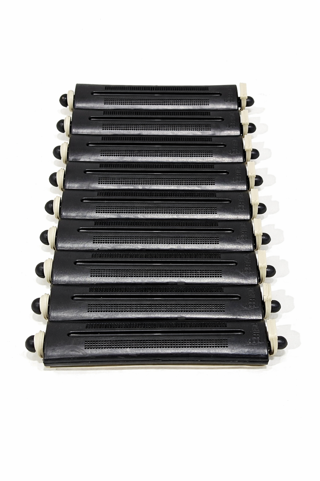 Rouleaux à cheveux rigides Rovalers - 9.5 cm x 20 mm, paquets de 10