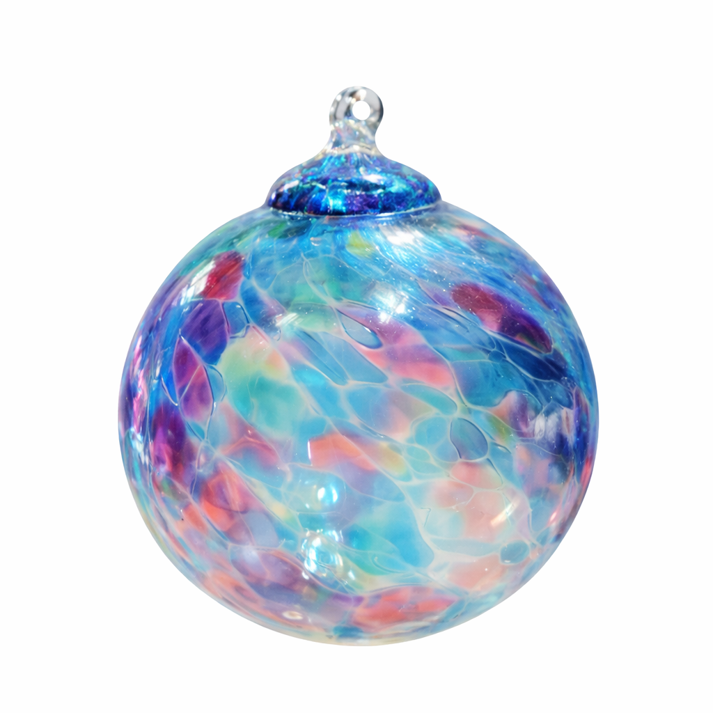 Transparence, boule colorée - verre soufflé