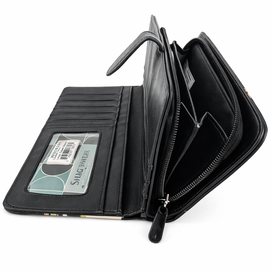 Petite chèvre parmi les tournesols - portefeuille femme