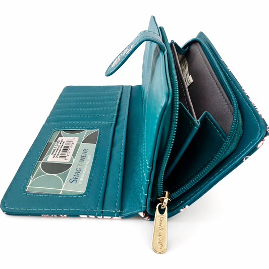 Coraux et sirène - portefeuille femme