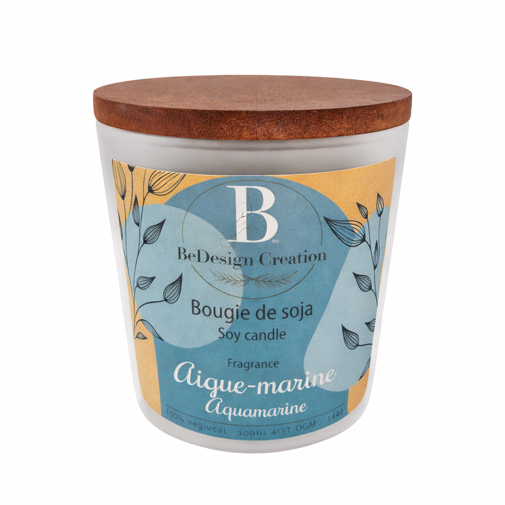 Aigue marine - bougie 50 heures