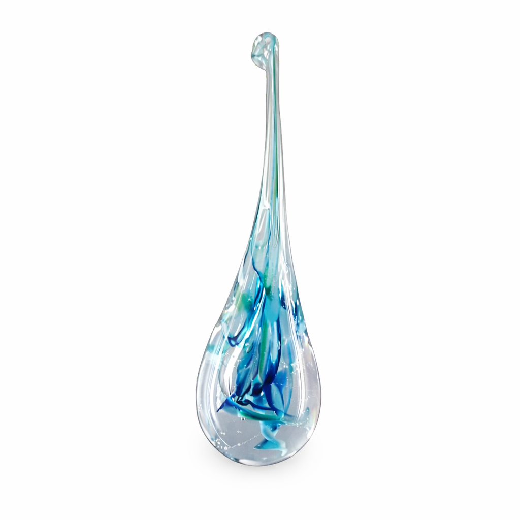 Larme de joie - bleu 2 tons, léger soupçon de vert
