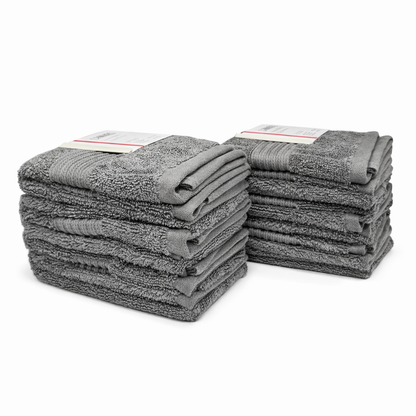 Serviettes essuie-mains grises - Canvas lot de 6