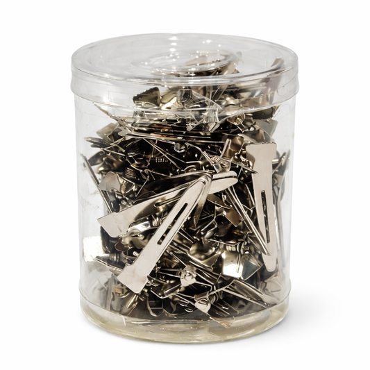 Pinces à cheveux en métal, crocodiles - pour extensions, boite de 90