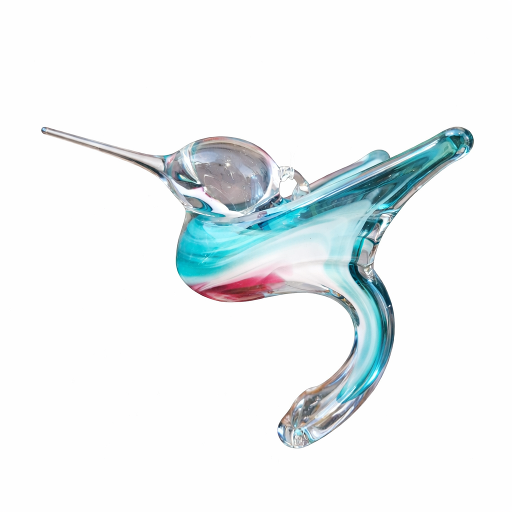 Cœur vaillant - colibri en verre soufflé