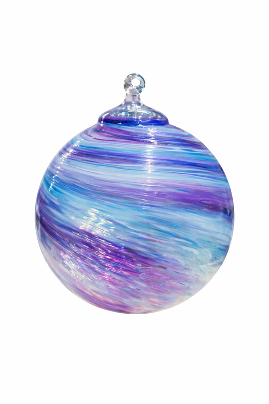 Courants marin, boule colorée - verre soufflé