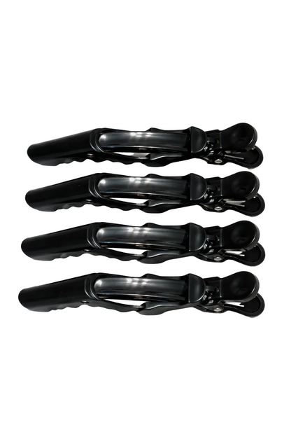 Pinces à cheveux crocodiles  - 4 pouces, paquet de 4