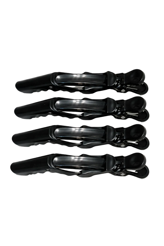 Pinces à cheveux crocodiles  - 4 pouces, paquet de 4