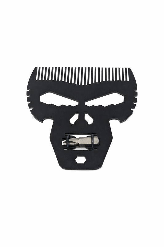 Peigne à barbe - 4.5 pouce, crâne