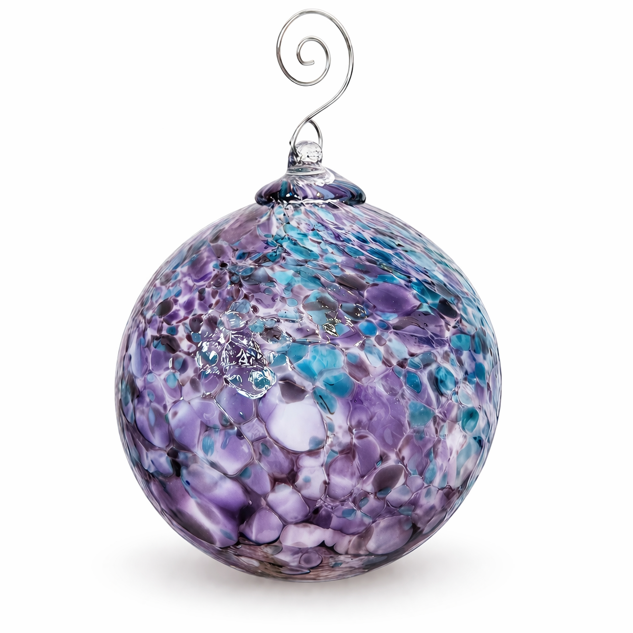 Écaille, boule colorée - verre soufflé