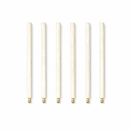 Bobépines nacrés - ensemble de 6