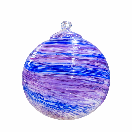 Frimas, boule colorée - verre soufflé