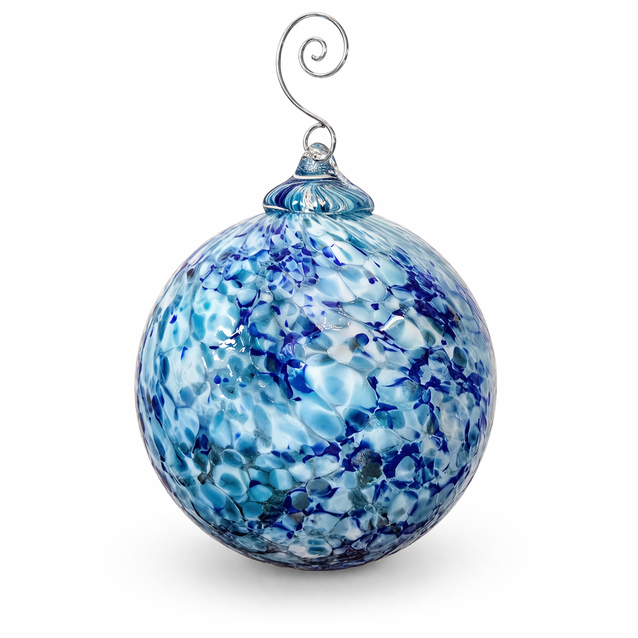 Frimas, boule colorée - verre soufflé