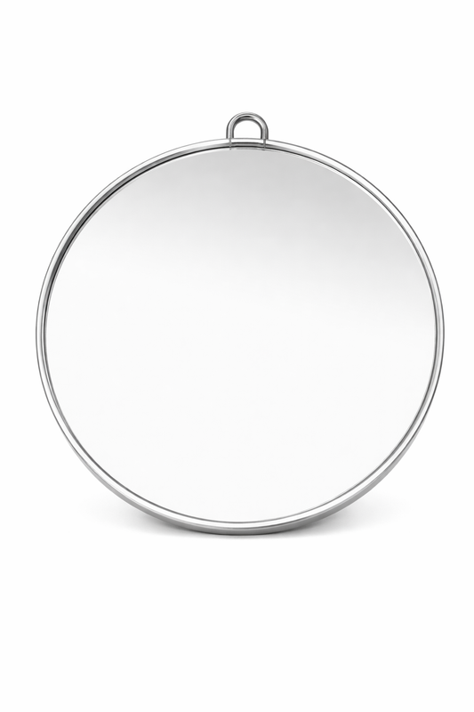 Miroir à main - grippe à l'arrière