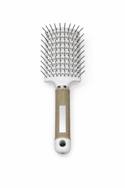 Brosse démêlante incurvée blanche ou noire - 9 pouces 5/8