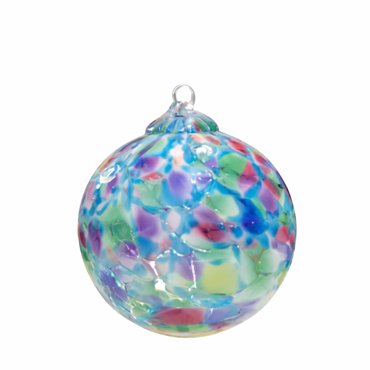 Patchwork, boule colorée - verre soufflé