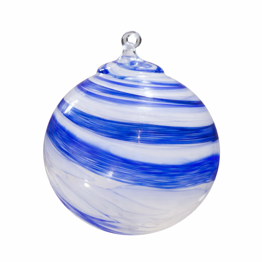 Pôle Nord, boule colorée - verre soufflé