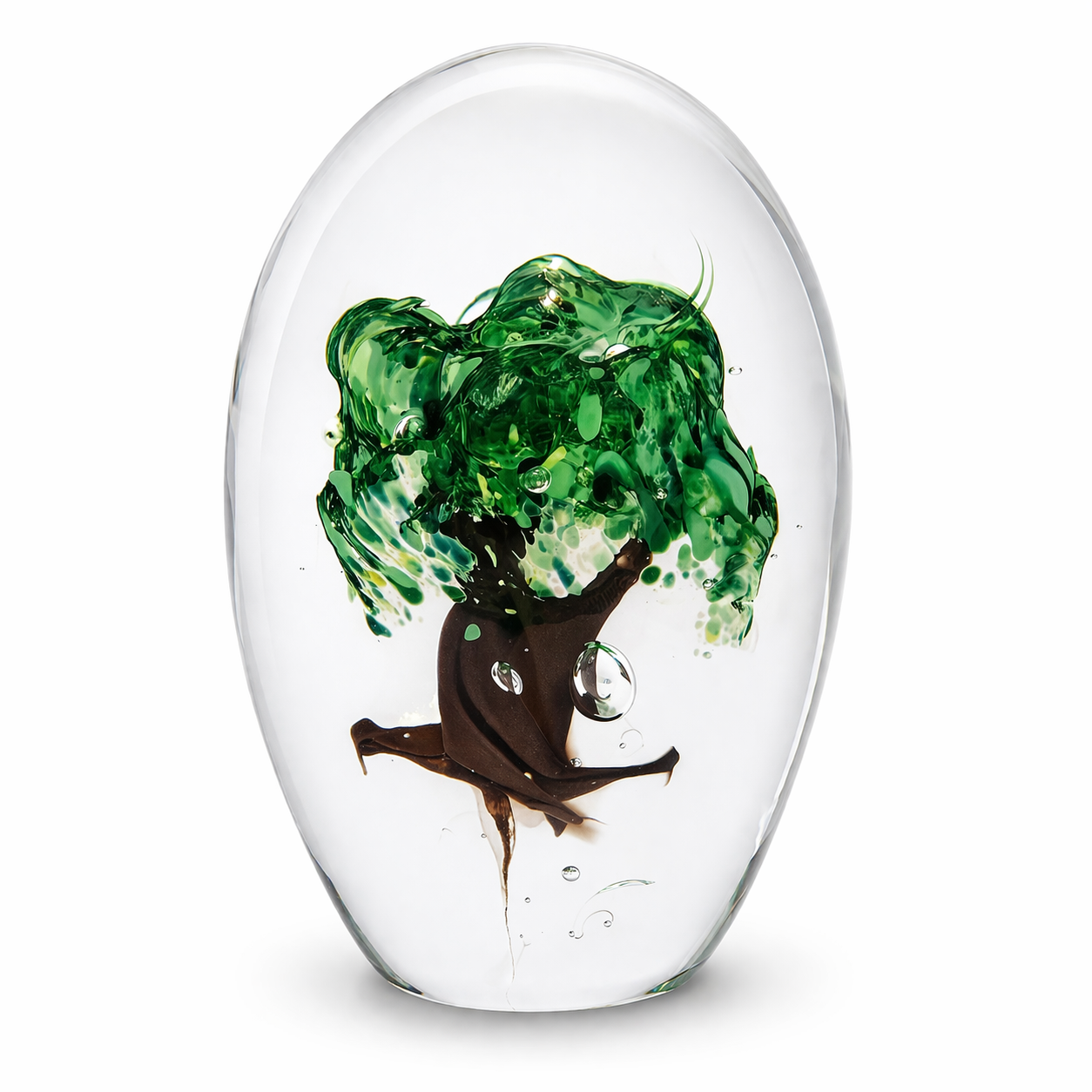 Presse papier en verre soufflé - Arbre de vie été