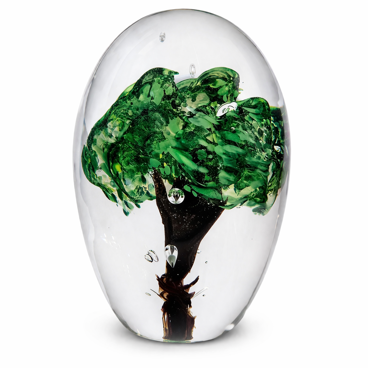 Presse papier en verre soufflé - Arbre de vie été