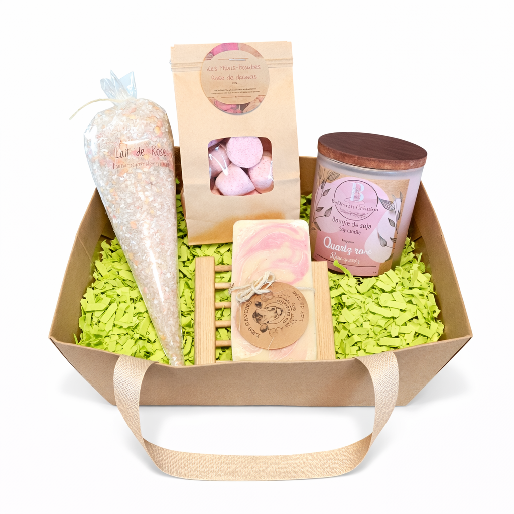 Coffret cadeau détente - Rose