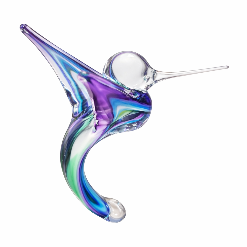 Sylvestre - colibri en verre soufflé