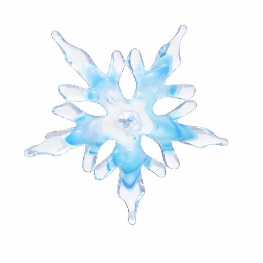 Flocon transparence et finesse - verre soufflé