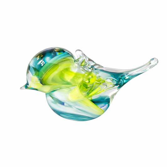 Turbulent - moineau en verre soufflé