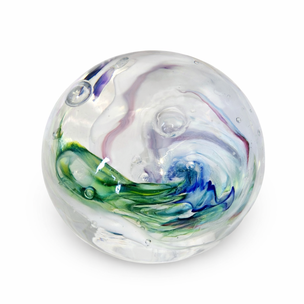 Vagues - presse papier en verre soufflé