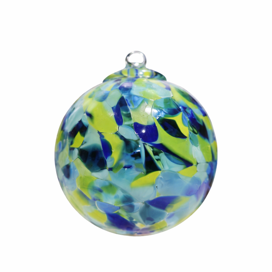 Vitrail, boule colorée - verre soufflé