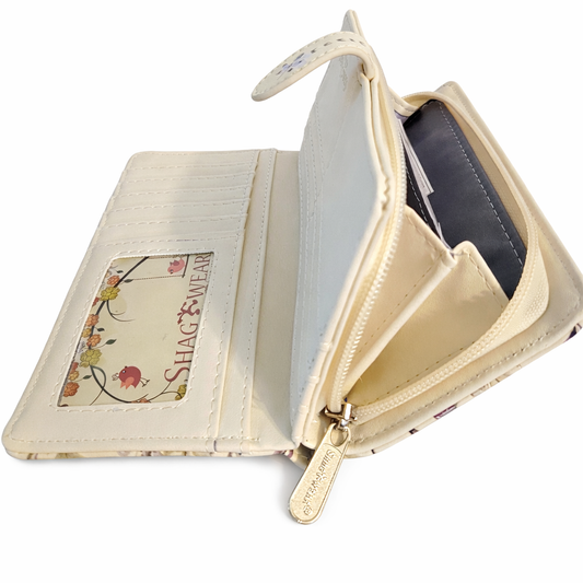 Fleurs sauvages et libellules - portefeuille femme