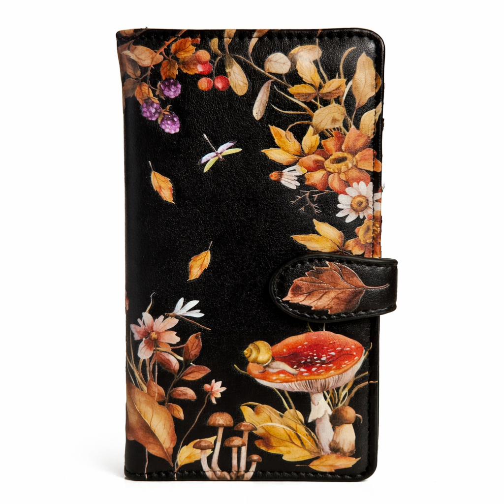 Champignons, fleurs et baies - portefeuillefemme