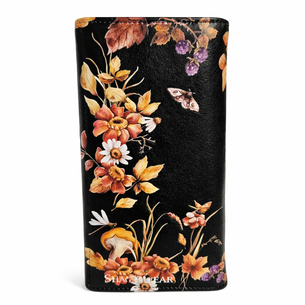 Champignons, fleurs et baies - portefeuillefemme