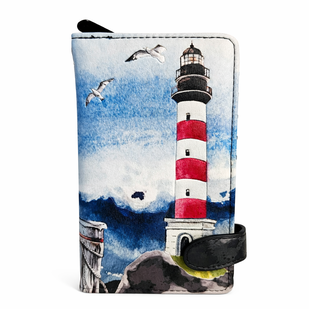 Phare et pélican - portefeuille femme