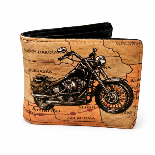 Route 66 à moto - portefeuille homme