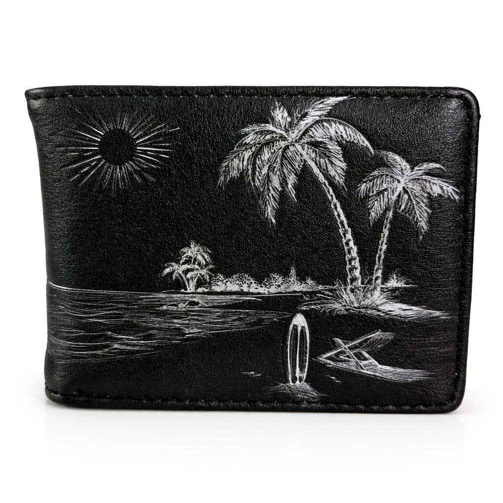 À la plage - portefeuille homme