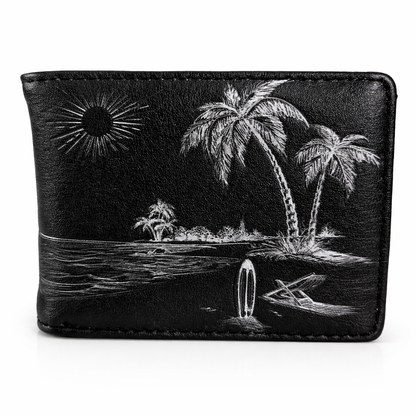 À la plage - portefeuille homme