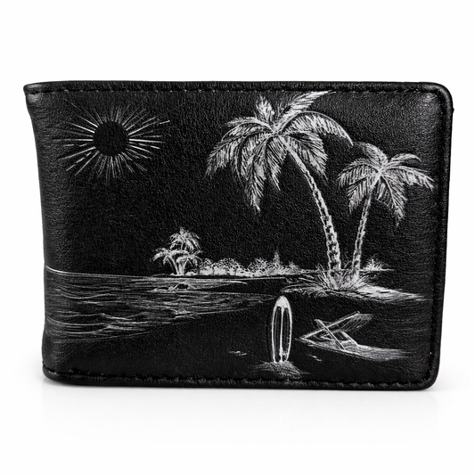 À la plage - portefeuille homme