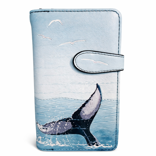 Queue de baleine et phare - portefeuille femme