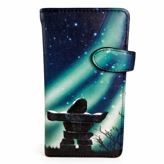 Aurores boréales Inukshuk - portefeuille femme