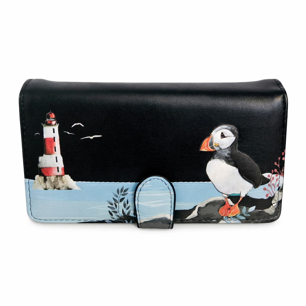 Le macareux sur son île - portefeuille femme