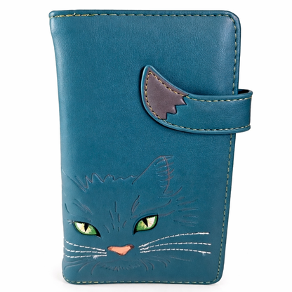 Minou aux yeux verts - portefeuille femme