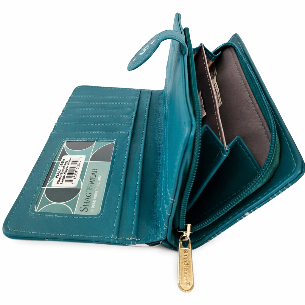 Symphonie au piano - portefeuille femme