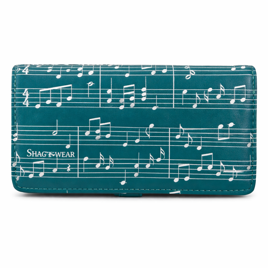 Symphonie au piano - portefeuille femme