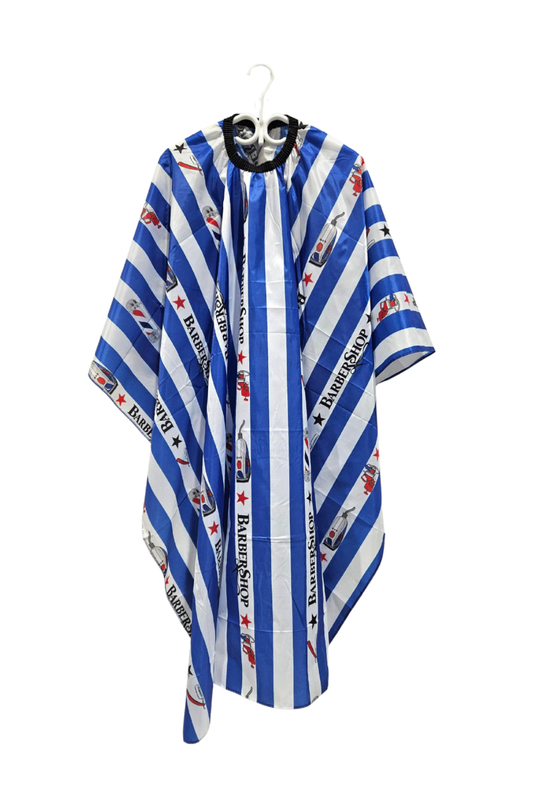 Bleu lignée - Cape de coiffure