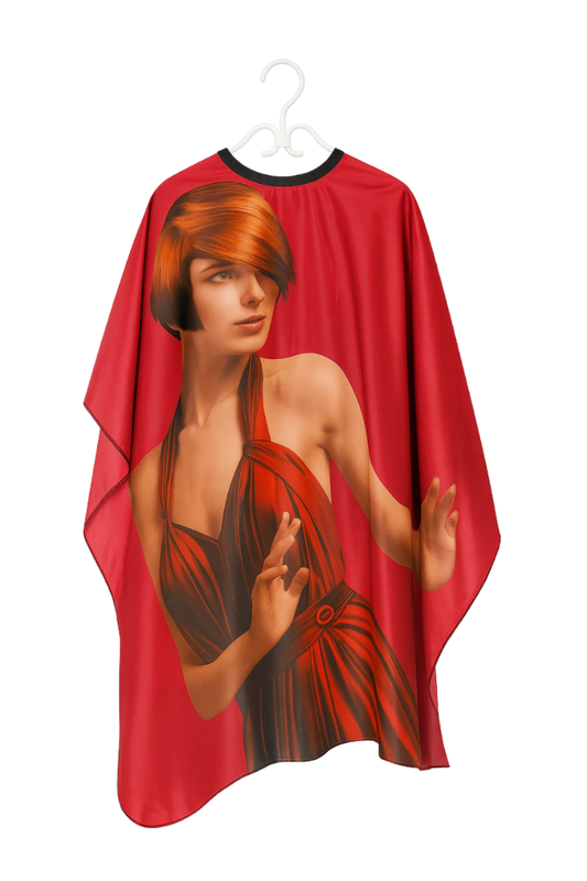 Rouge - Cape de coiffure