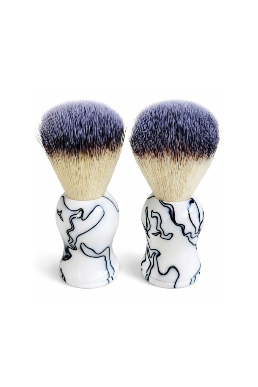 Imitation marbre, set de 2 - blaireaux à barbe